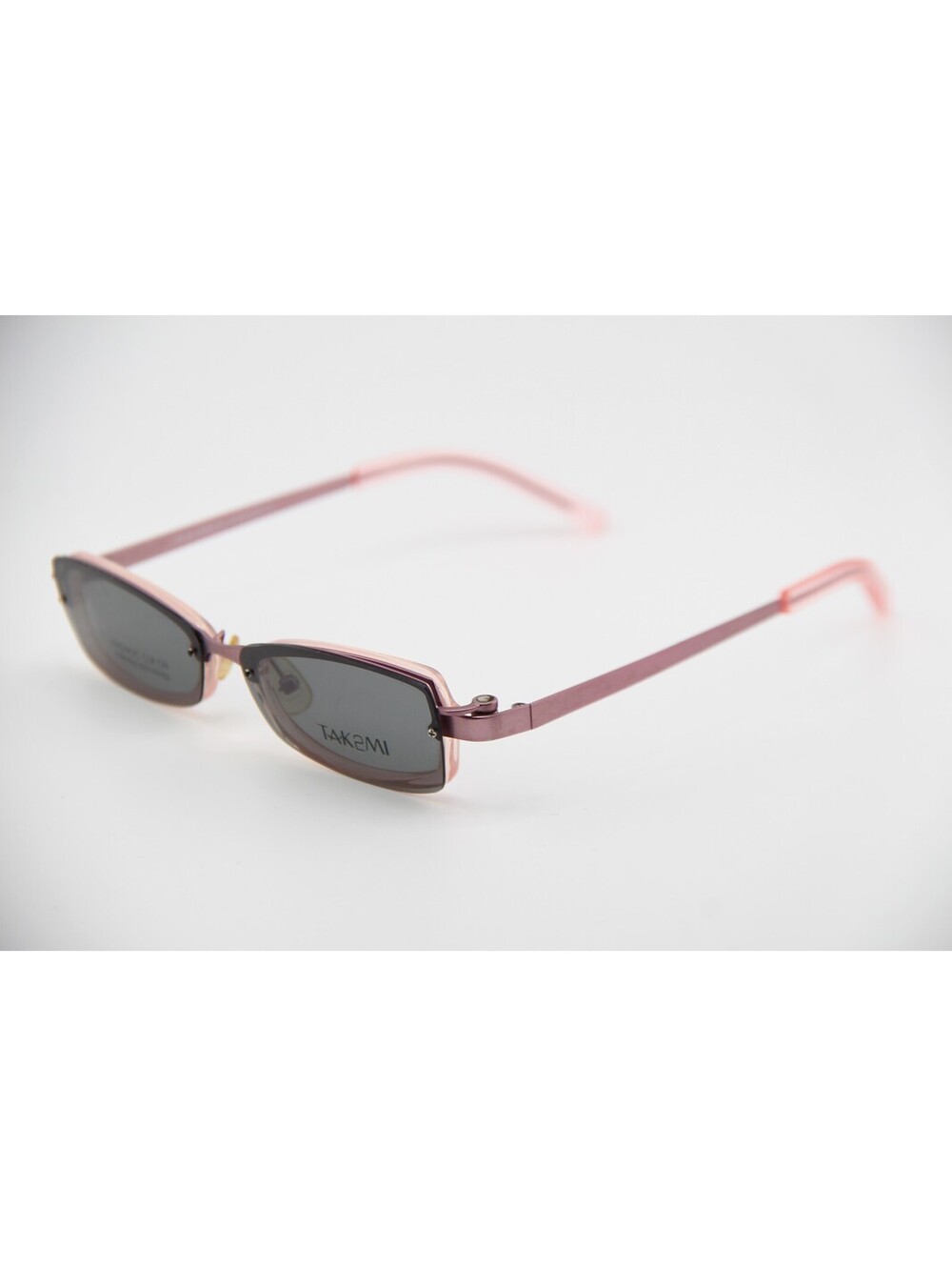 Tak2Mi T9570 Pink W Clips Authentic Eyeglasses 47-19-135 - Picture 1 of 5